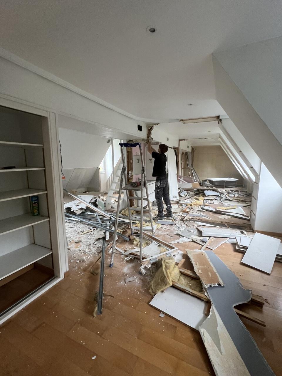 Rénovation 1er étage Bois d'Achelles – pendant travaux, 5