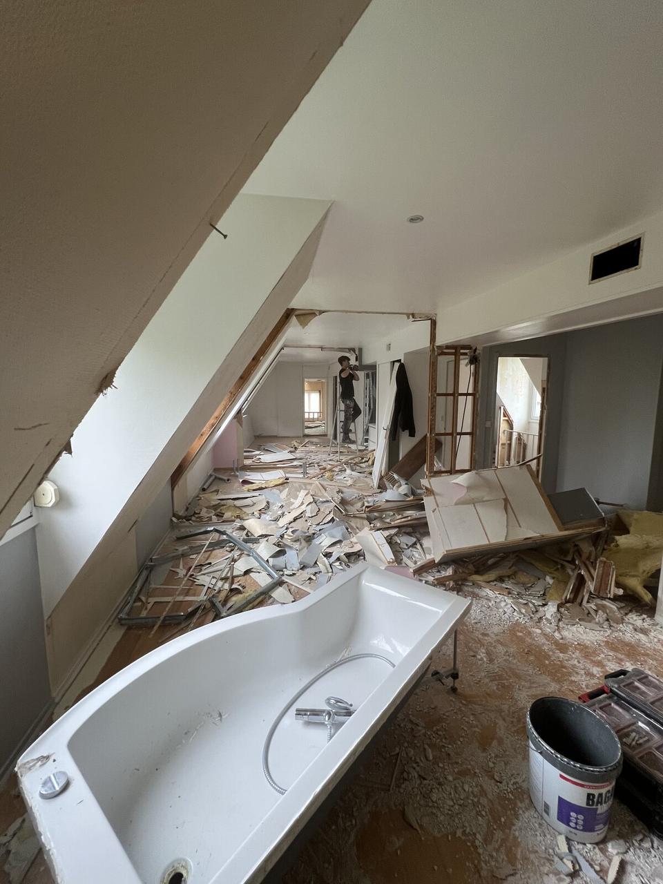 Rénovation 1er étage Bois d'Achelles – pendant travaux, 6