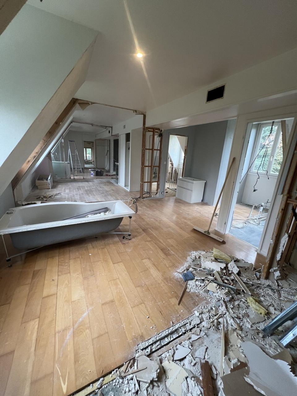 Rénovation 1er étage Bois d'Achelles – pendant travaux, 7