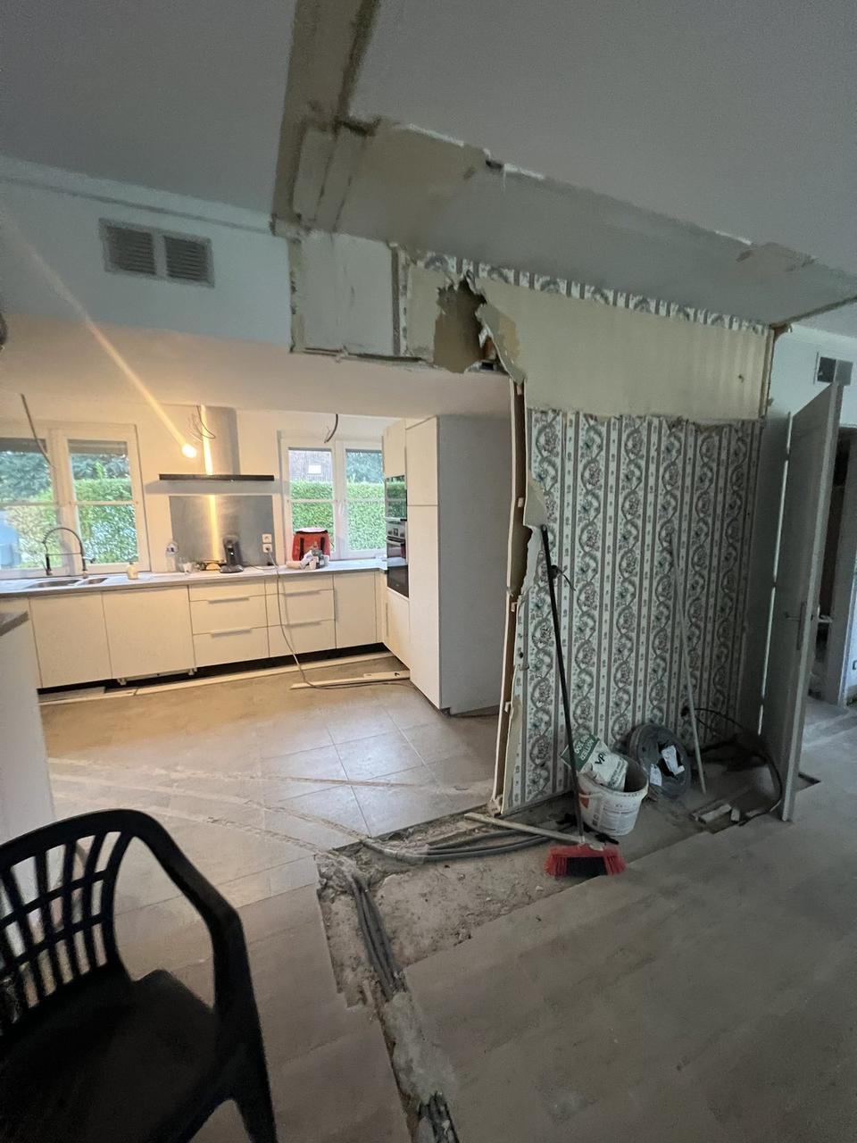 Rénovation RDC Bois d'Achelles – pendant travaux, 4