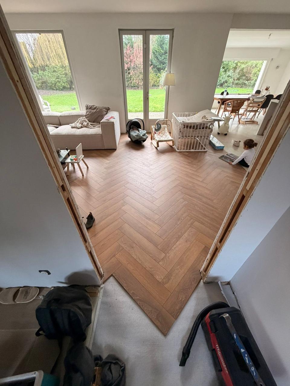 Rénovation RDC Bois d'Achelles – pendant travaux, 15