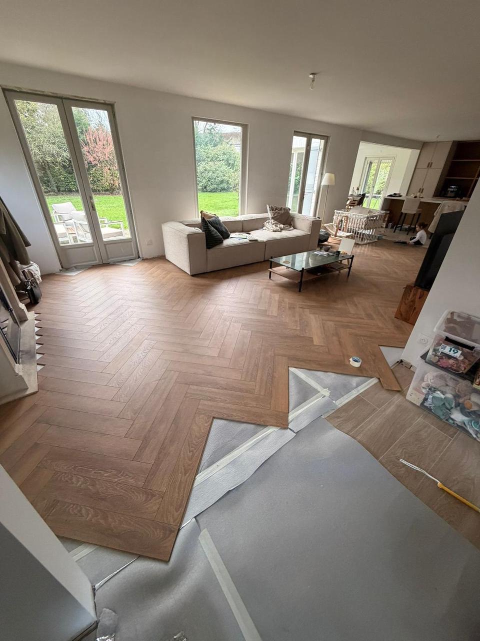 Rénovation RDC Bois d'Achelles – pendant travaux, 16