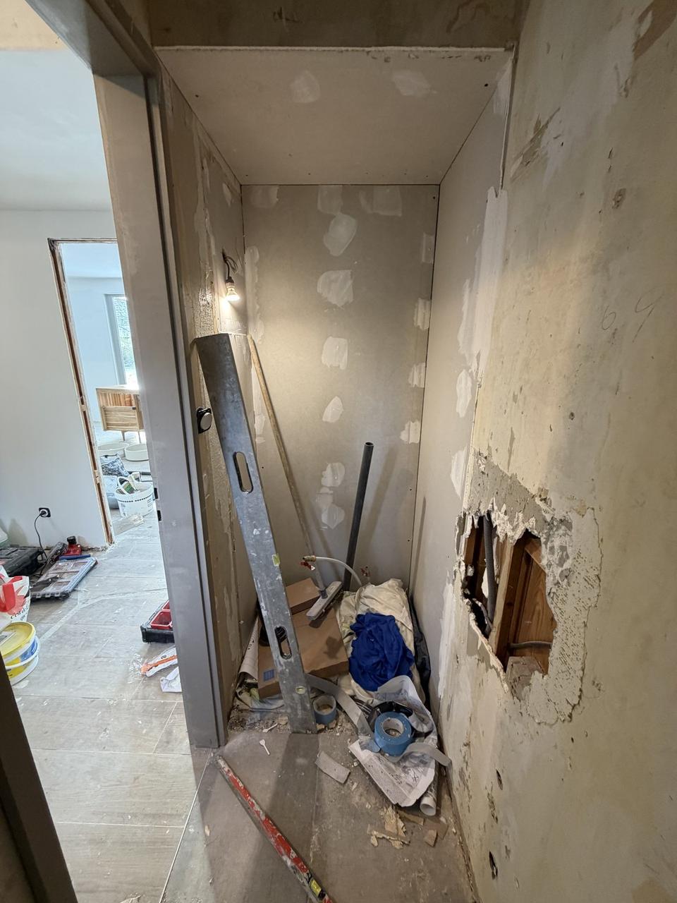 Rénovation RDC Bois d'Achelles – pendant travaux, 19