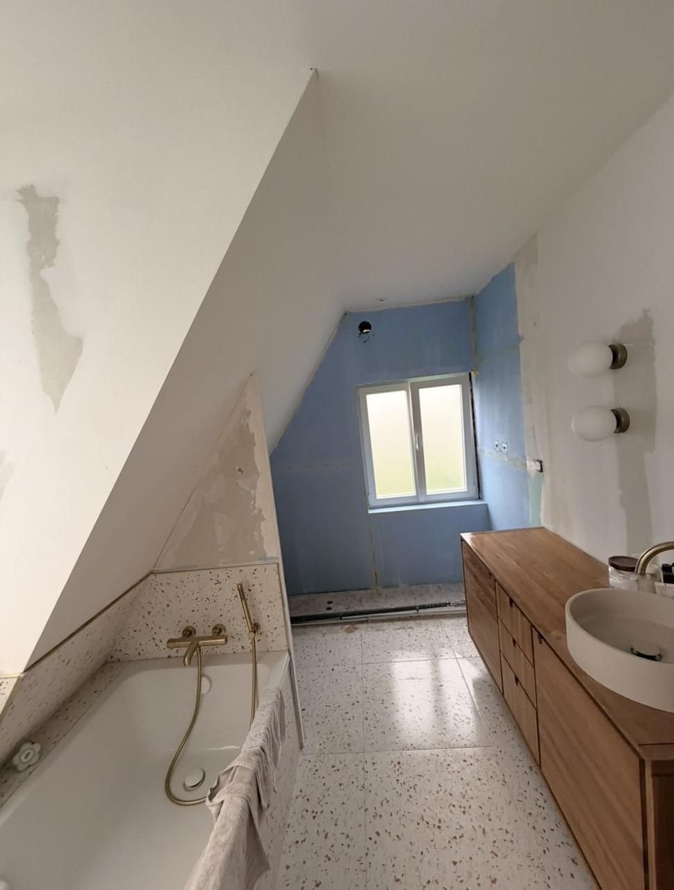 Rénovation salle de bain enfant Bois d'Achelles – pendant travaux, 4
