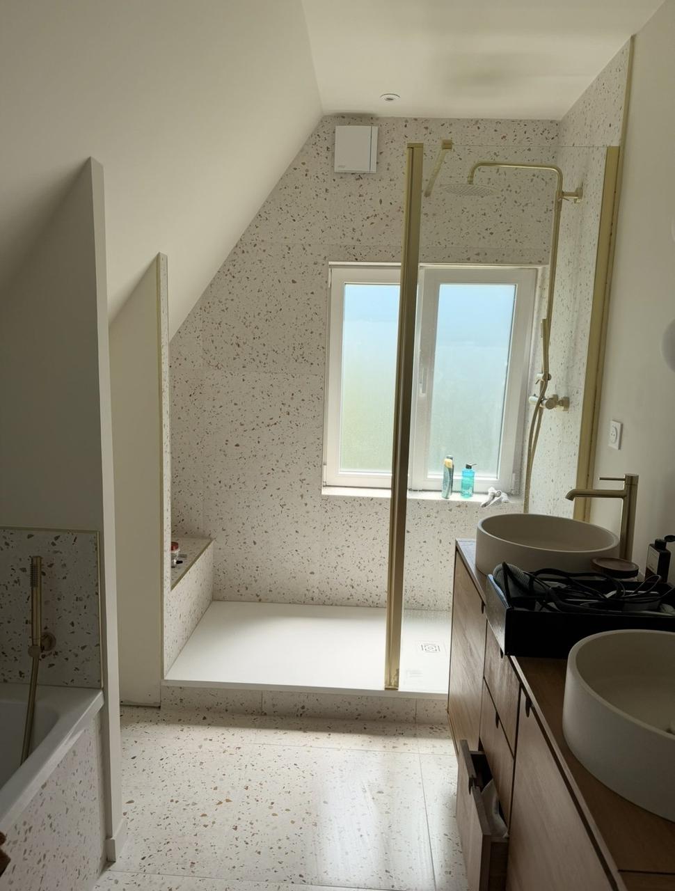 Rénovation salle de bain enfant Bois d'Achelles – pendant travaux, 9