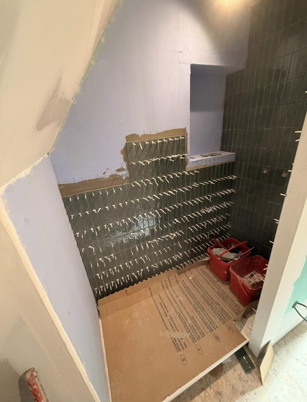 Rénovation salle de bain parentale Bois d'Achelles – pendant travaux, 3