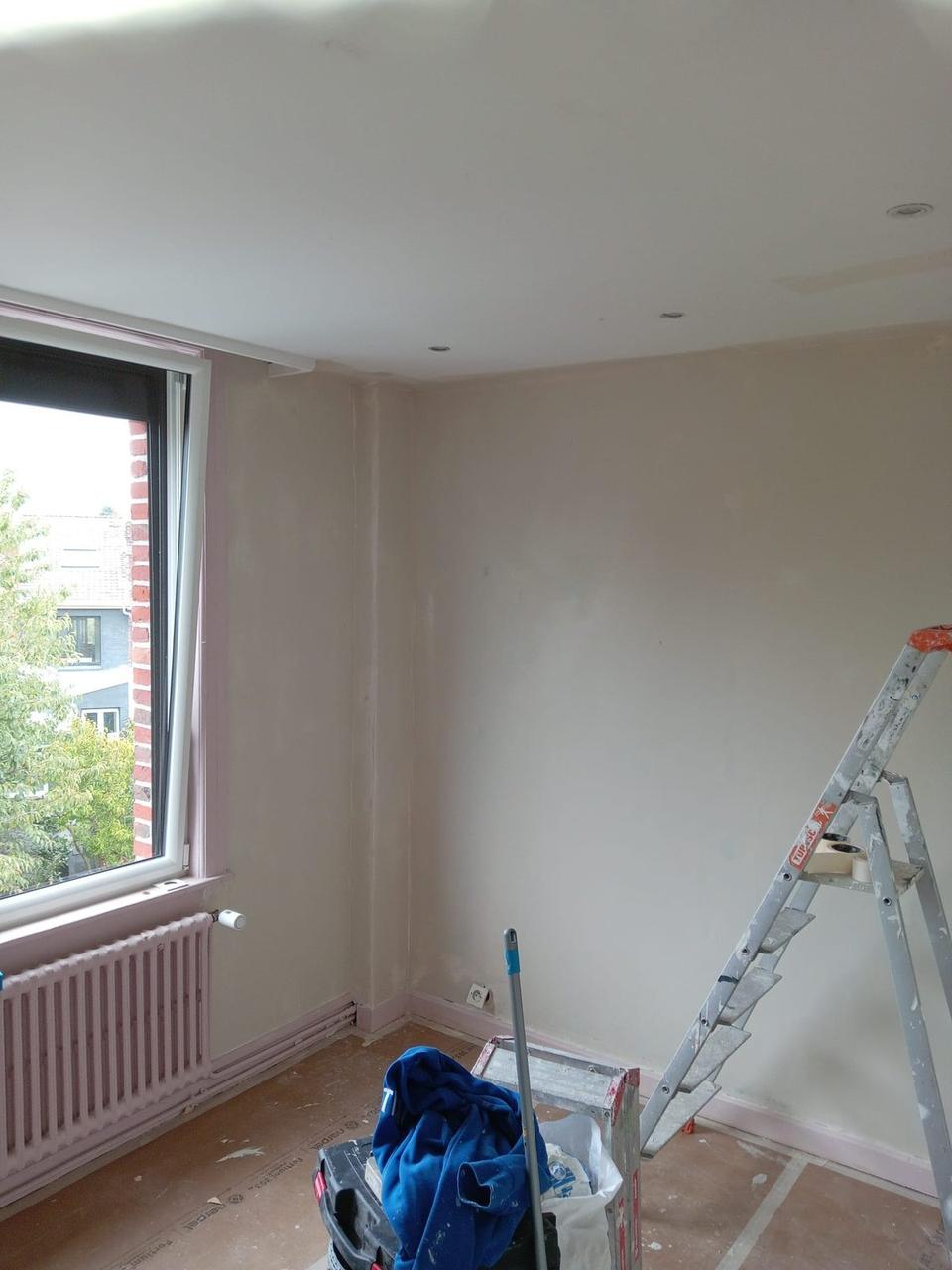 Rénovation chambre plâtrerie peinture – vue 2