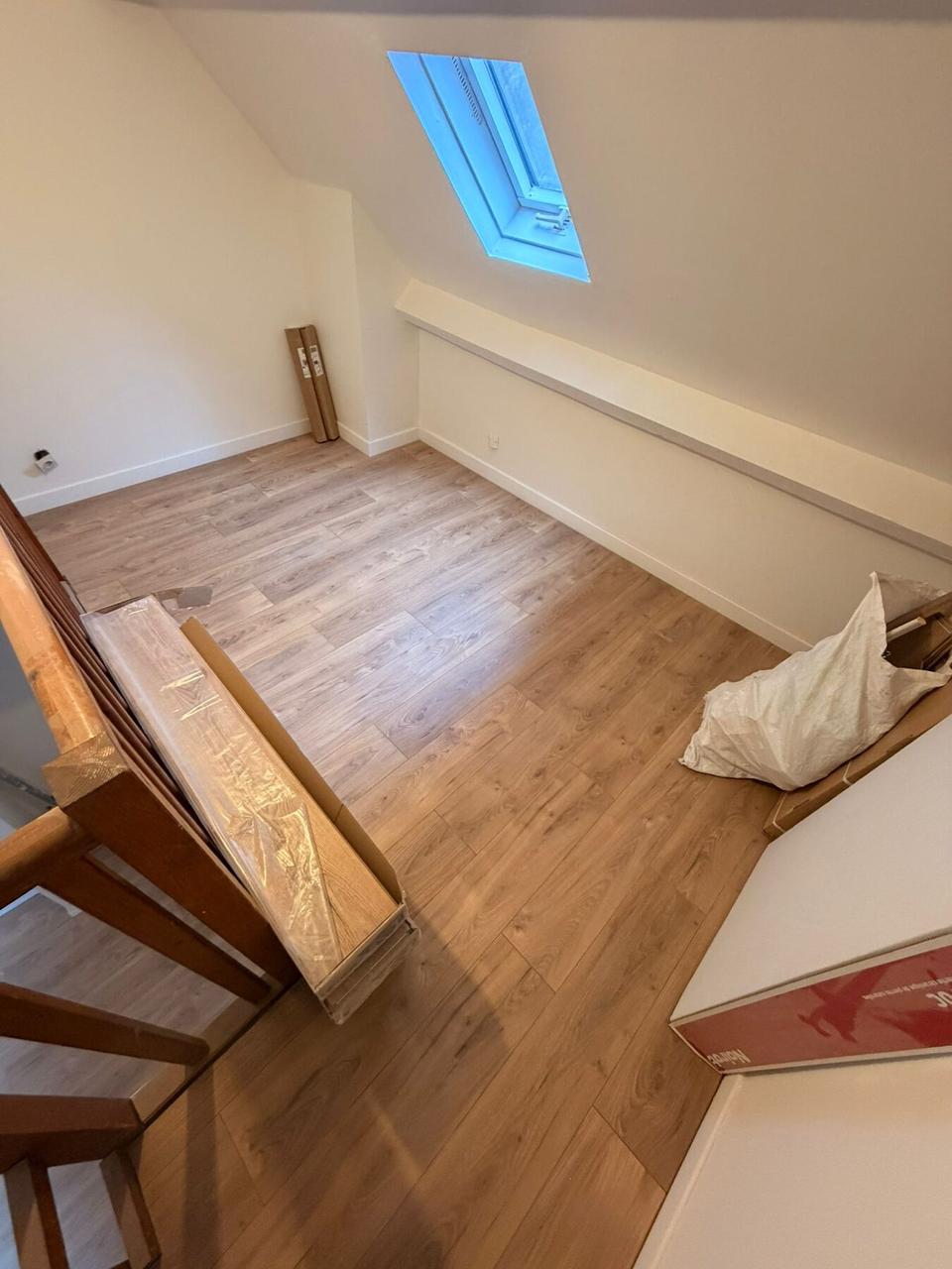 Parquet étage – sous velux