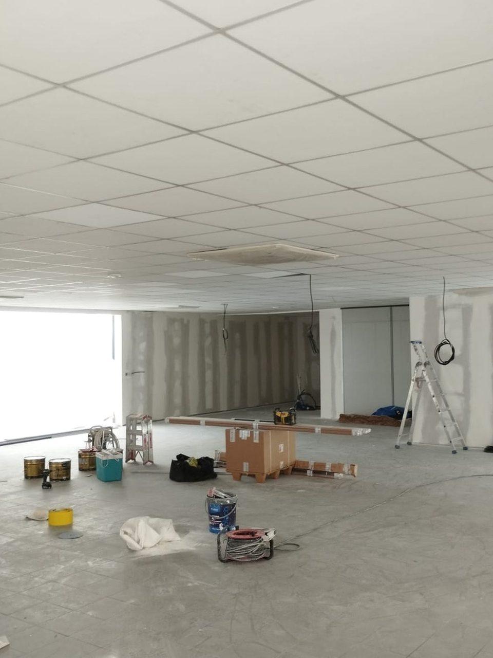 Pose de placo, cloisons et faux plafonds — chantier Top Reno