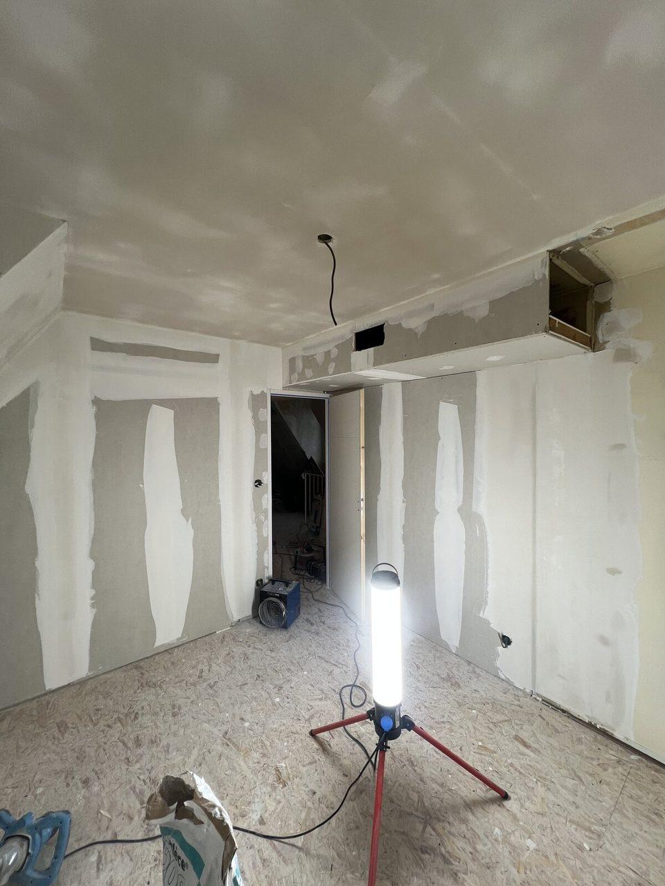 Rénovation intérieure, plâtrerie soignée par Top Reno