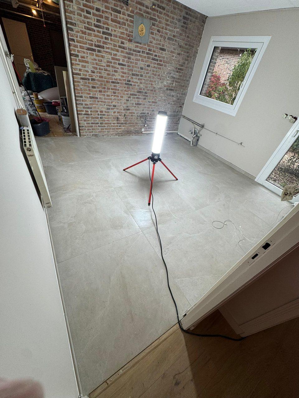 Revêtement de sol soigné, chantier Top Reno