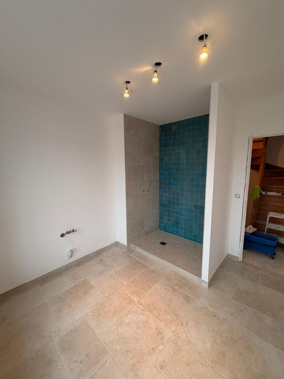 Revêtement de sol soigné, chantier Top Reno